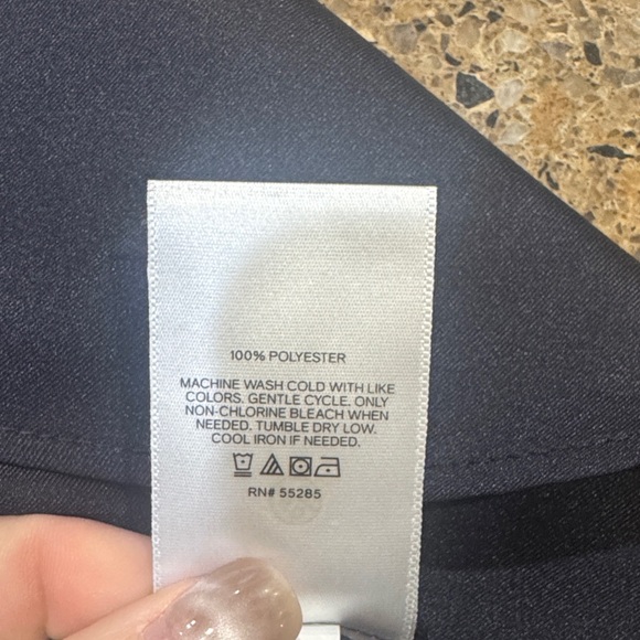 Express Navy Ruffle Sleeve‎ Top - Picture 3 of 3